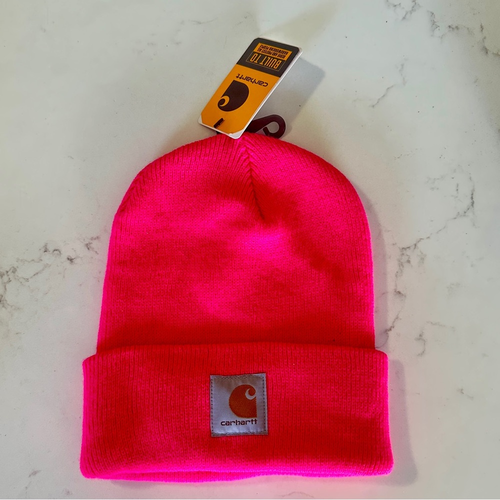 NWT Carhartt Hot Pink Beanie